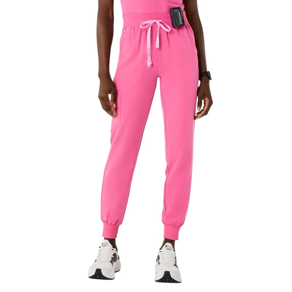 Figs Hot Pink Track Jogger Pants